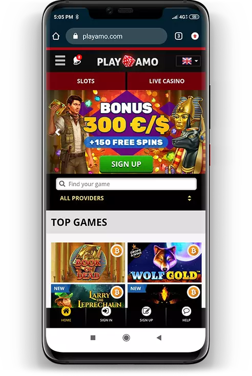 Download PlayAmo Casino mobile app