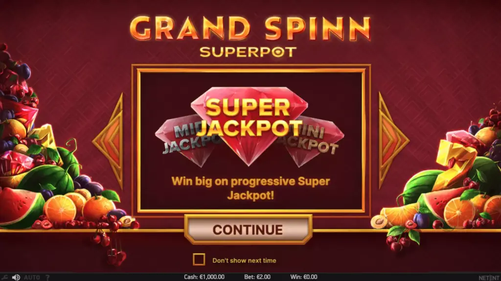Grand Spinn Superpot Slot Review