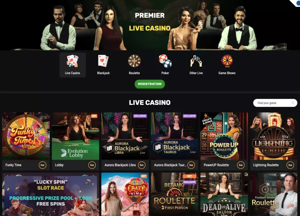 Live Dealer Games at BetAmo Casino