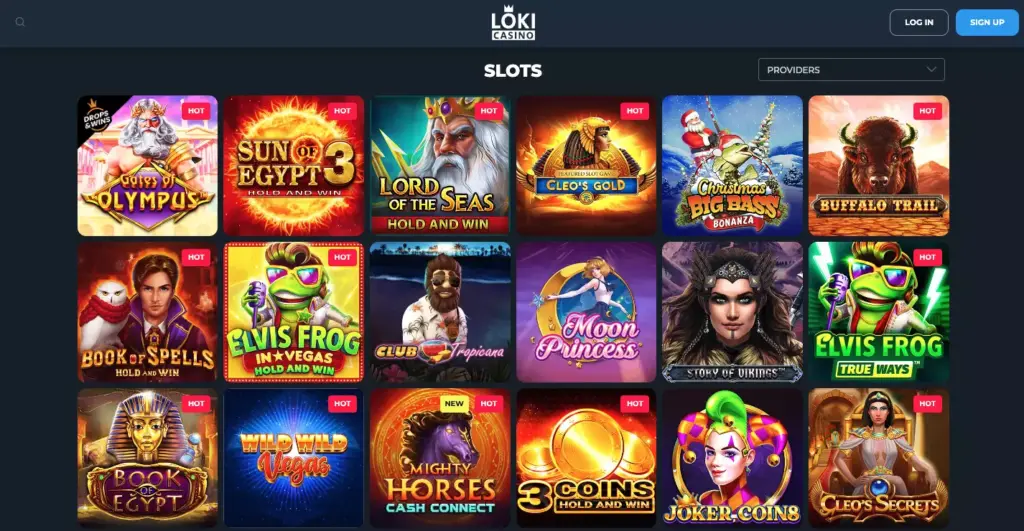 Online slots at Loki Casino