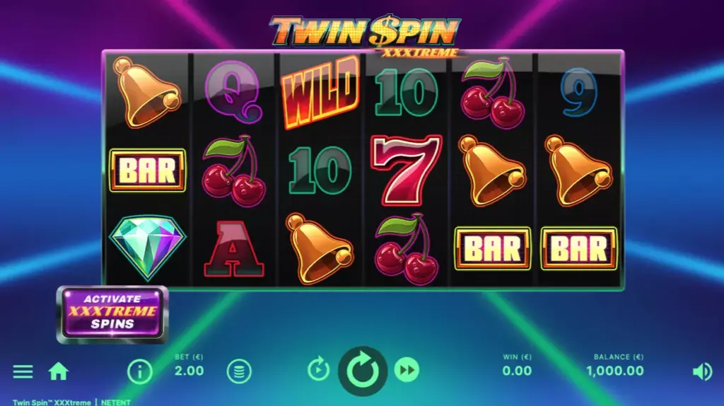 Play for Real Money in Twin Spin XXXtreme Slot
