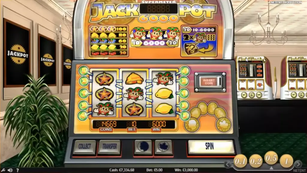 Max win in Jackpot 6000 slot